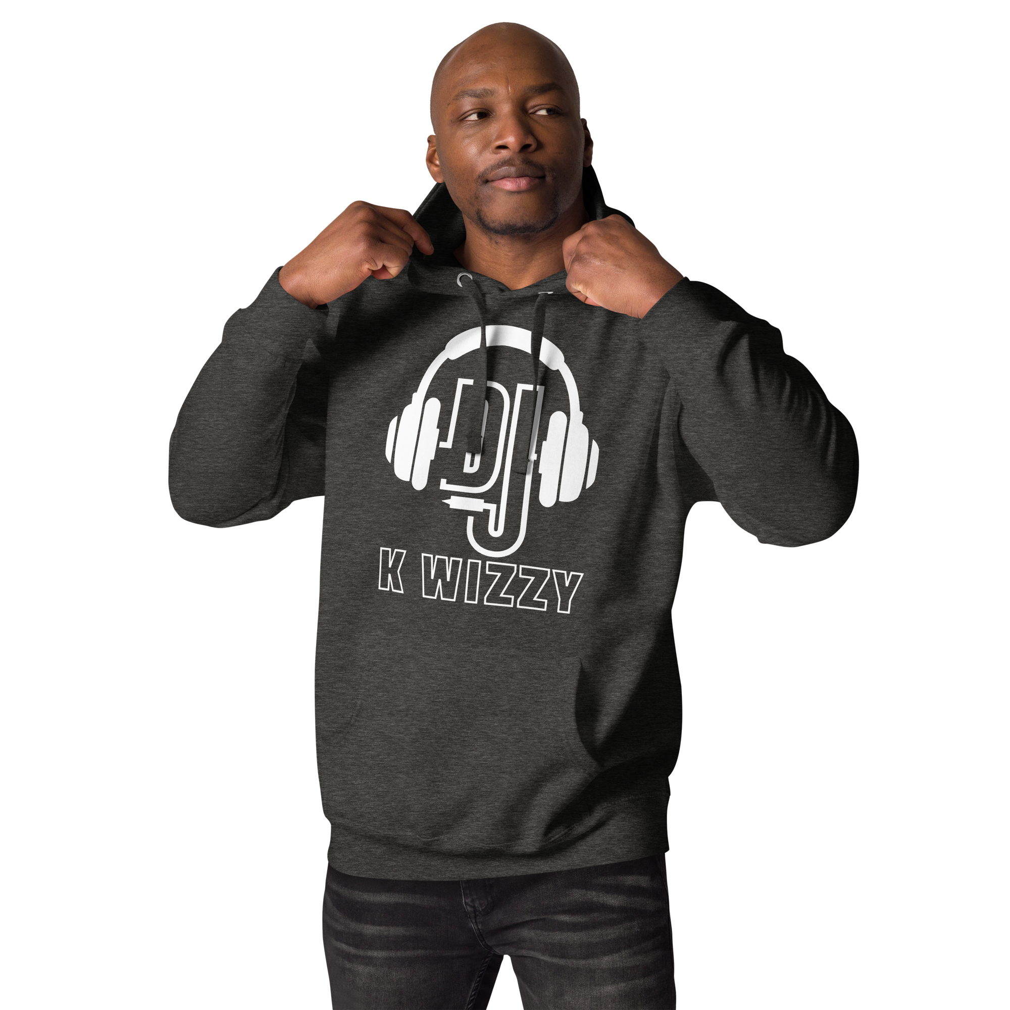 DJ K Wizzy Unisex Hoodie - White Design