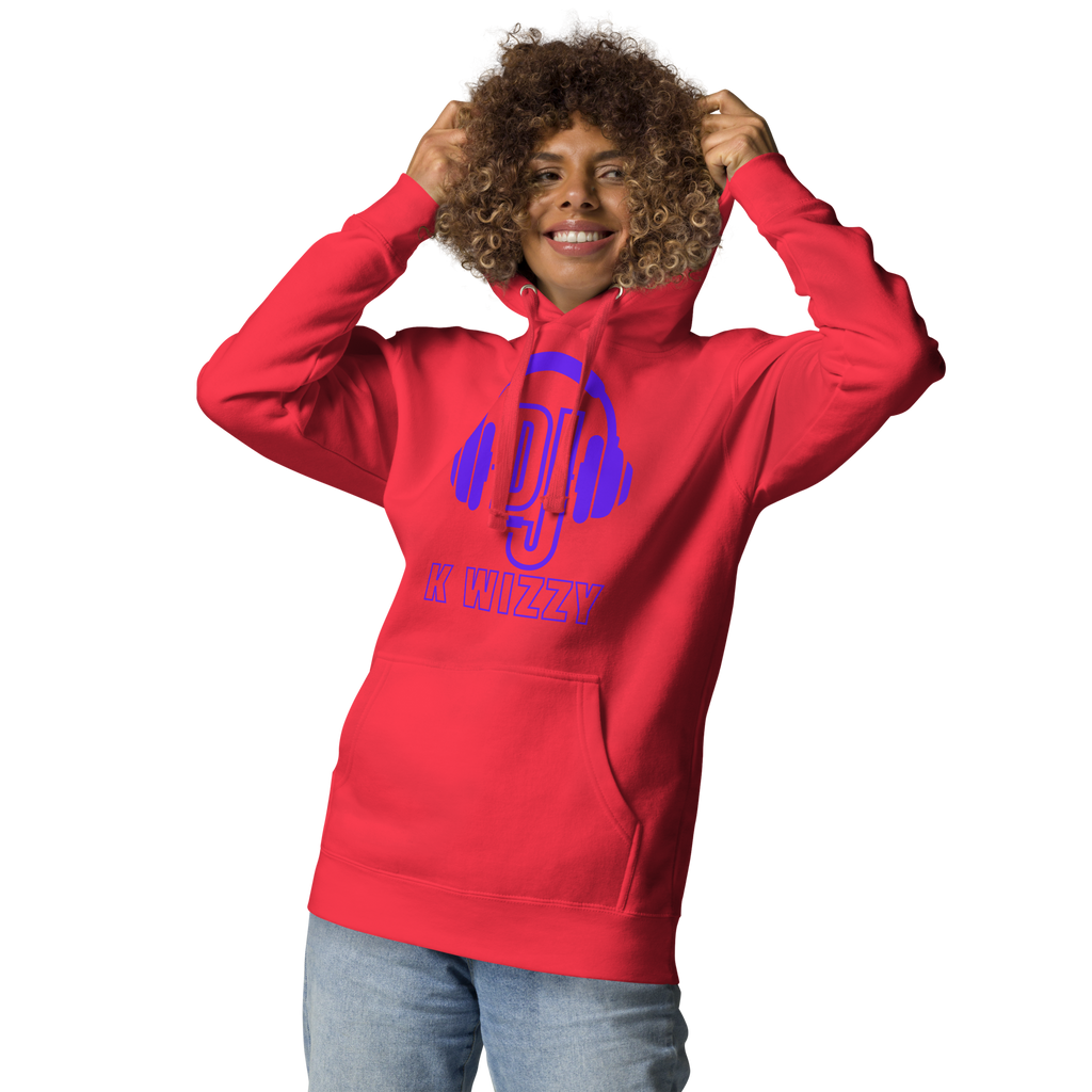 DJ K Wizzy Unisex Hoodie - Purple Design