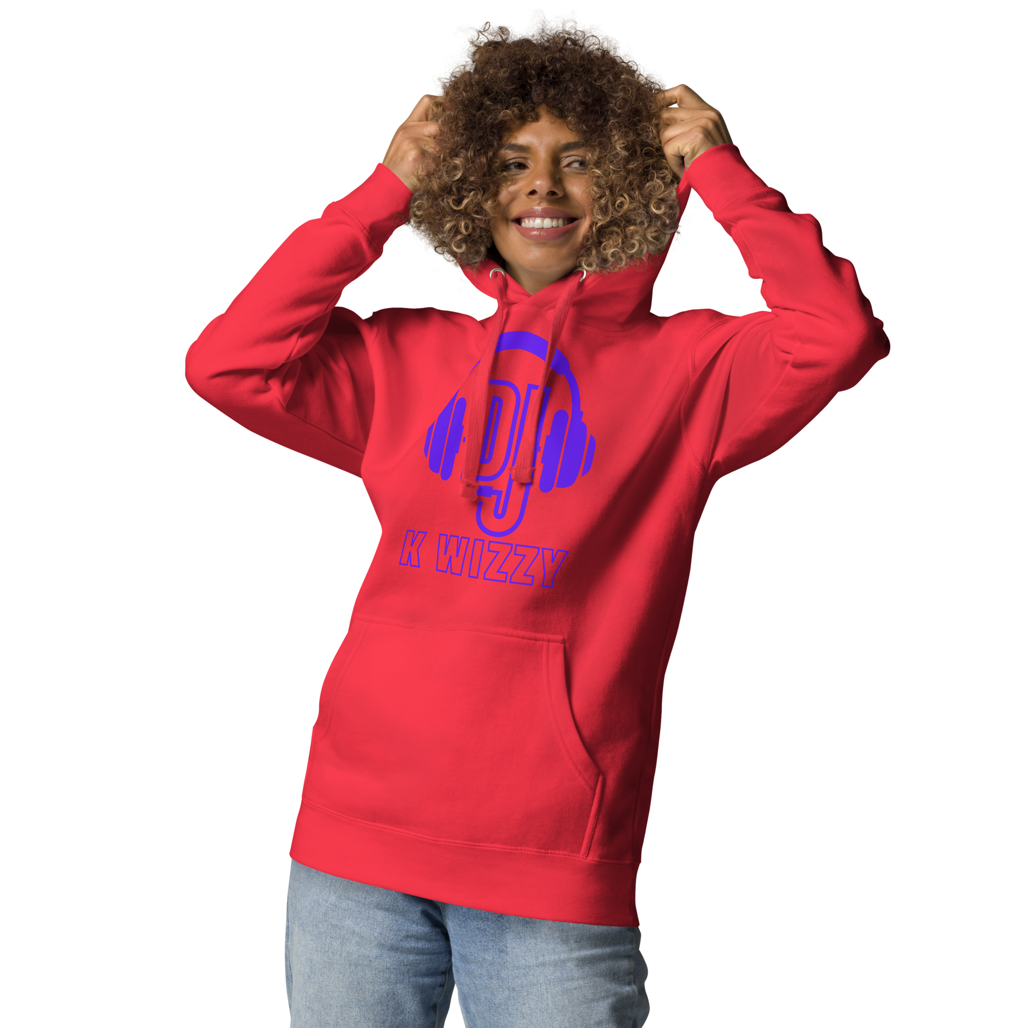 DJ K Wizzy Unisex Hoodie - Purple Design